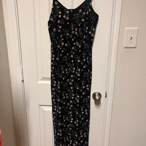 Floral Black Maxi Dress